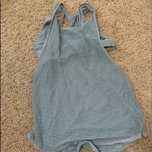 lululemon tank top, built in bra, blue, barely worn, so comfy